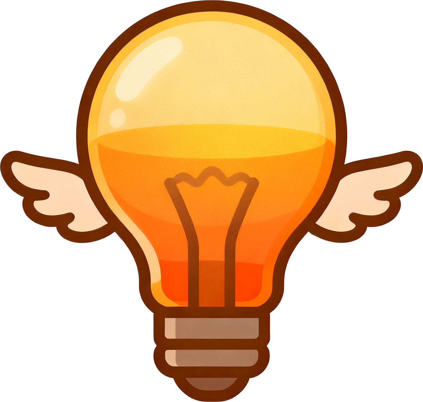 bulb with wing icon